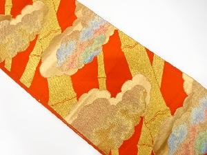 アンティーク　竹節に雲模様織り出し袋帯（材料）